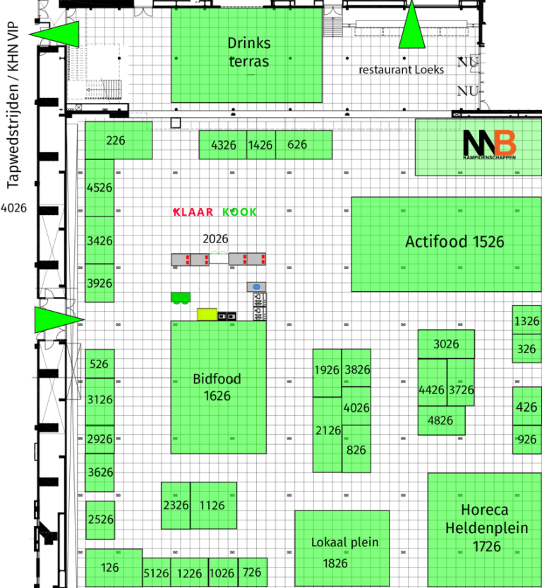 Plattegrond Horeca Xperience