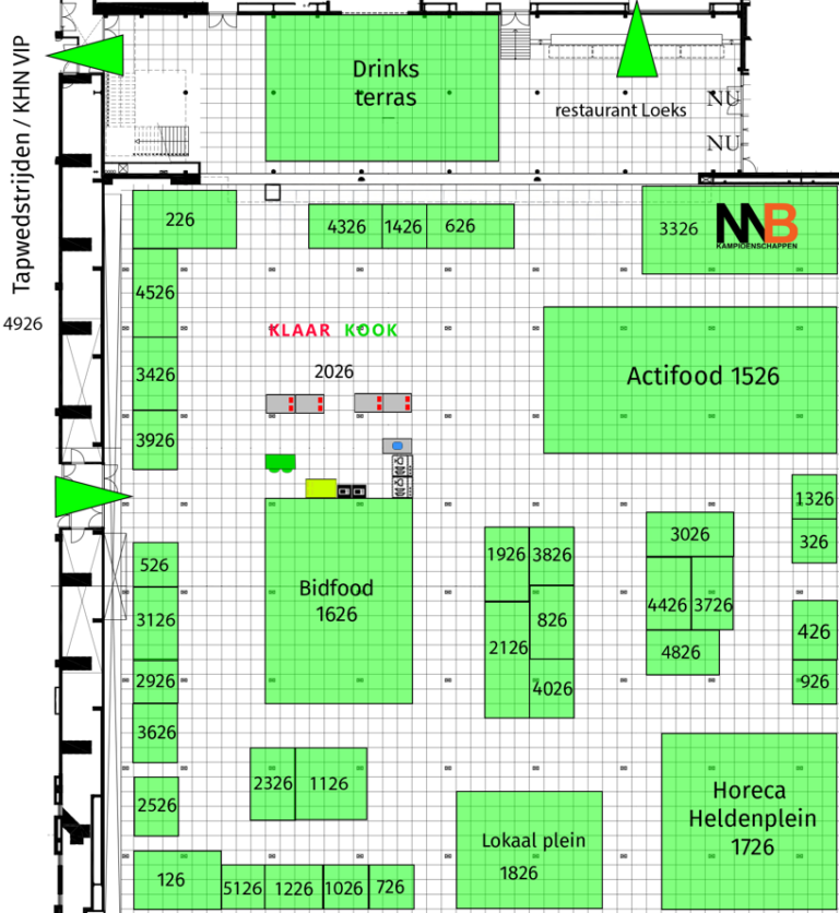 Plattegrond Horeca Xperience