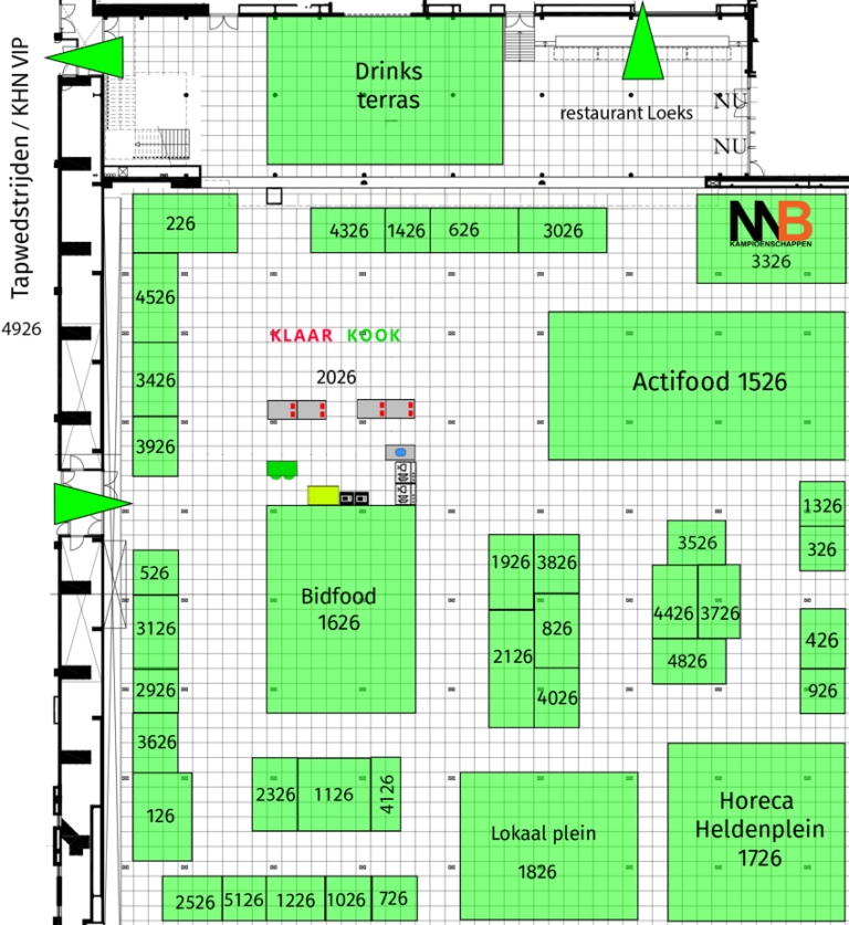 Plattegrond Horeca Xperience