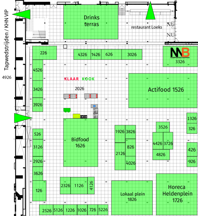 Plattegrond Horeca Xperience
