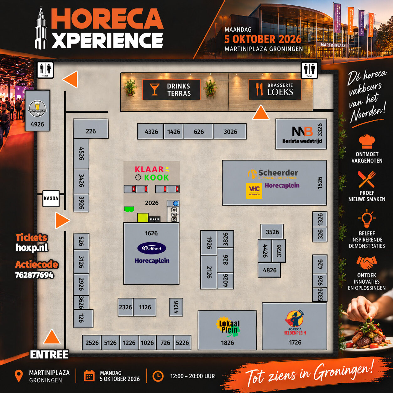 Plattegrond Horeca Xperience 2027